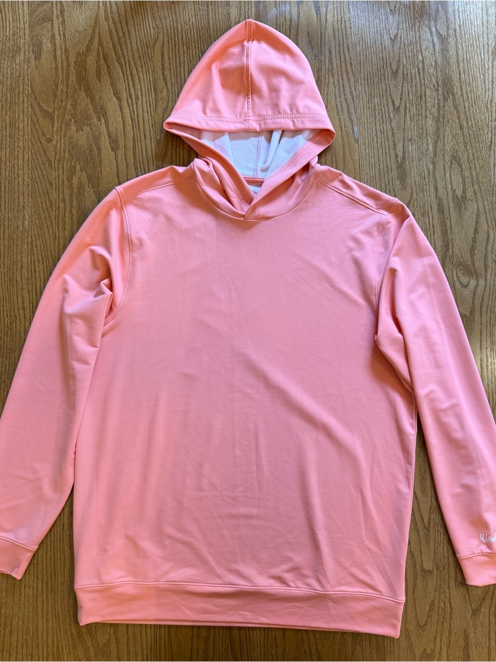 Walter Hagen Salmon/Light Orange Lightweight Hooded Shirt Men’s Medium